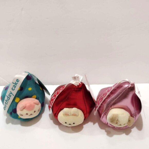 Lot 3 Anirollz Kittiroll Kitten & Bunny & Dog Hershey Kisses 4" Plush - Picture 7 of 11